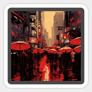 Hard Rain - Design 1 Sticker